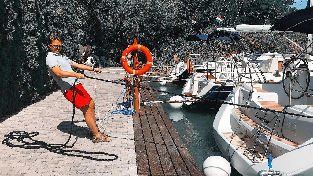 Kikötés a Balatonon